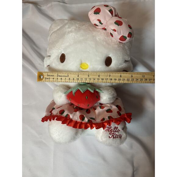 Sanrio Hello Kitty Strawberry Plush • 14”  • •Collectible - Picture 5 of 6